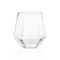 Smarty Had A Party 12 oz. Clear Hexagonal Stemless Plastic Wine Goblets (64 Glasses), 64PK 3712-SB-CASE - alternate 1
